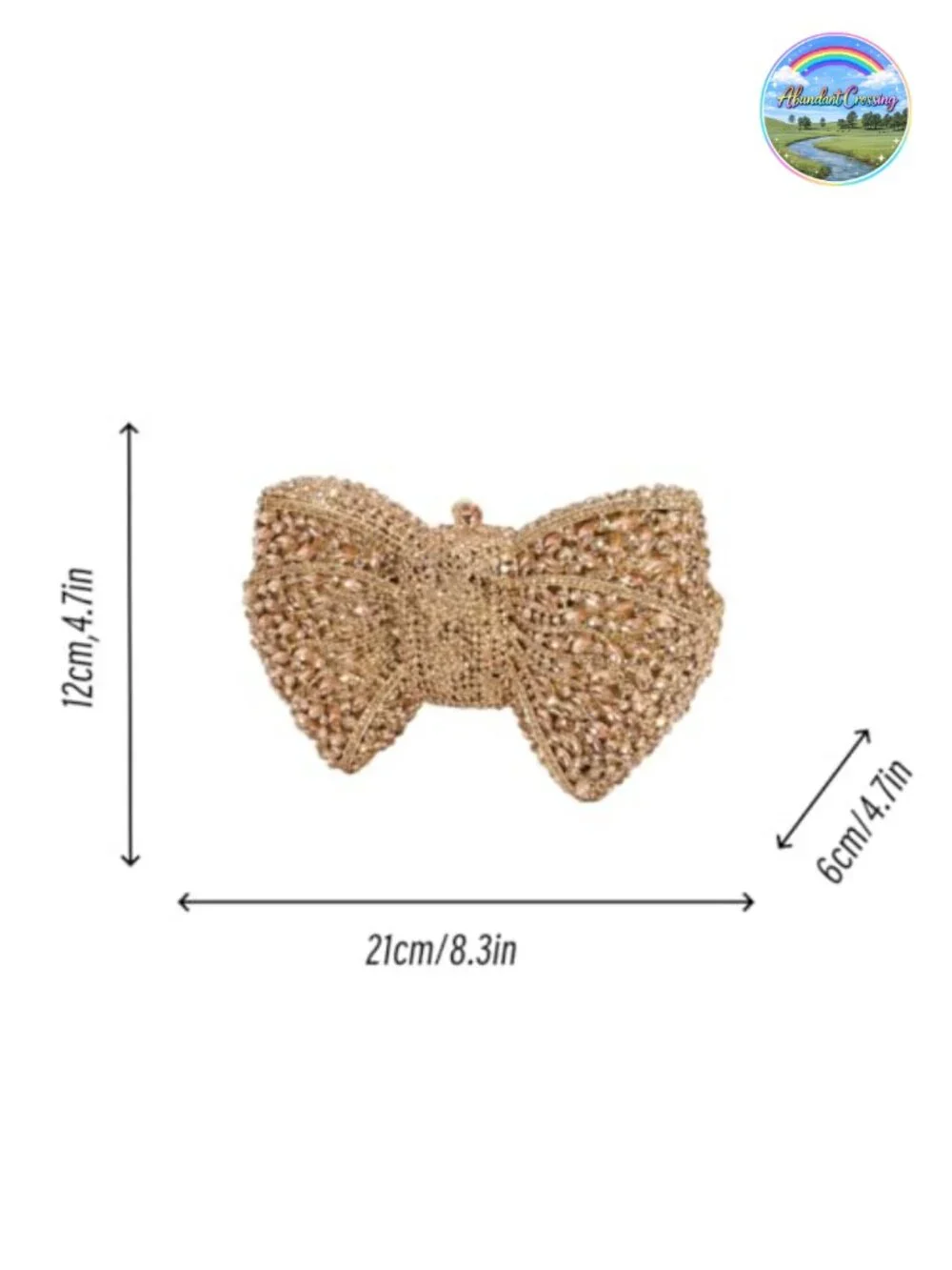 Luxury Rhinestone Bowknot Evening Clutch Beaded Party Bag